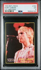 1994 INTERNATIONAL ROCK KURT COBAIN NIRVANA #102 PSA 5 picture