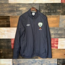 Umbro Republic Of Ireland Jacket Soccer FAI crest 2000s Full Zip Large picture