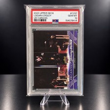 2023-24 Upper Deck Logan Cooley Young Guns Canvas PSA 10 Utah Mammoth picture