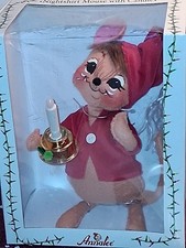 ANNALEE IN LIGHTS EXCLUSIVE Christmas Nightshirt Mouse ILLUMINATE CANDLE NEW BOX picture