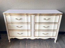 Vintage French Provincial 6 Drawer Dresser 31
