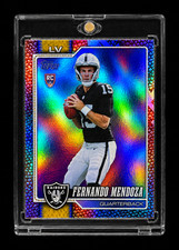 FERNANDO MENDOZA ROOKIE LEATHER SCALES REFRACTOR 2026 Topps Flagship RC RAIDERS picture