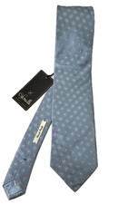 NWT Cifonelli Ties 100% Silk Hand Made  Made in Italy MSRP $160 Blue w/ pattern picture