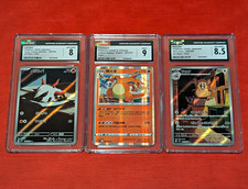 Pokemon TCG CGC Graded Japanese Holo Larvesta/Charizard/Raticate Lot (3) picture