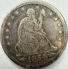 1854 O With Arrows Seated Liberty Quarter Exact Coin Imaged #SL426 picture