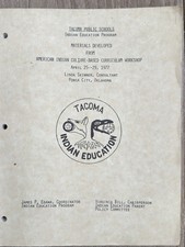 1977 Tacoma Public School Indian Education Native American Curriculum Scarce picture
