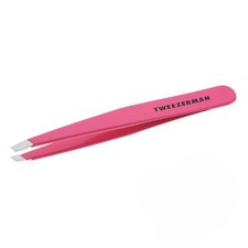 Tweezerman Neon Pink Slant Tweezers Award Winning Precision Brow Shaping Tool picture