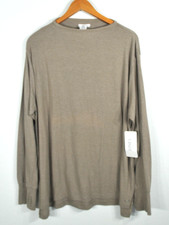 Jones New York Sport Women’s 2X Stone Beige Thumbhole Long Sleeve Tunic Top NWT picture