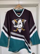 Vintage 90s CCM Anaheim Mighty Ducks Hockey Jersey NHL Mens Sz 44  picture