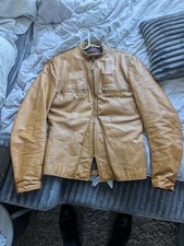 VTG Brooks Gold Label Cafe Racer Leather Jacket Brown Size 36 1960s Biker Moto picture