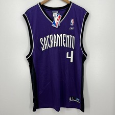 Reebok Chris Webber #4 Sacramento Kings Basketball Jersey Men's L Purple New NWT picture