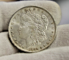 1884 O US Morgan Silver Dollar $1 AU picture