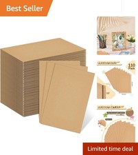 Versatile 4 X 6 Inch Brown Cardboard Sheets - 110 Count for Crafting & Shipping picture