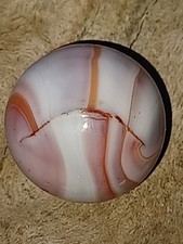 .61 2-Seam Mint 9.6 Christensen CAC Red Striped Transparent Marble. Time-Machine picture