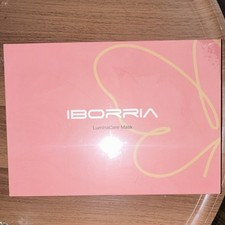 IBORRIA LuminaCare Light Therapy Mask Pink 3 Intensity Levels 2hr Battery Face picture