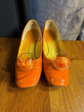 Herbert Levine x Joseph Magnin Orange Patent 
