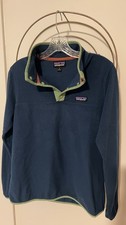 Patagonia Synchilla Snap-T Fleece Pullover Blue/Green Medium picture