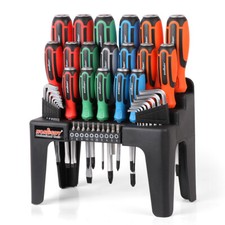 HORUSDY 44PCS Mangetic Screwdriver Set Go-Thru Steel Blades High Torque Racking picture