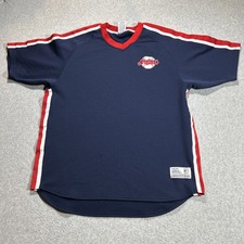VTG True Fan MLB Cleveland Indians Graphic Shirt - Mens Size XL - Blue picture