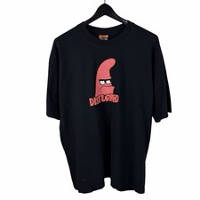 Vintage 2000s Nickelodeon SpongeBob X Patrick Disturbed Black Shirt Size XL picture