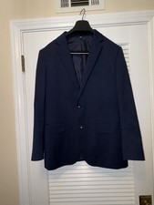 Bonobos Blazer Mens 40R Blue Wool Standard Fit Two Button Sport Coat Jacket picture