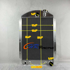 Aluminum Radiator For 1937 Chevrolet Master Car V8 Conversion Chevy Config picture