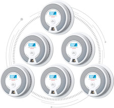 X-Sense Interconnected Smoke and CO Detector, SC07-W, 6-Pack picture