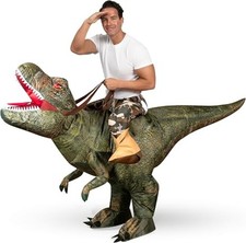 Inflatable T-Rex Dinosaur Costume for Adults - Ride-On Halloween Cosplay Outfit picture