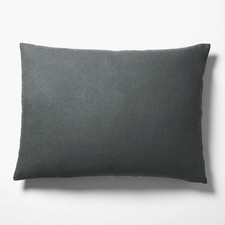 West Elm European Flax Linen Shams In Graphite – Set of 2 – New With Tags picture