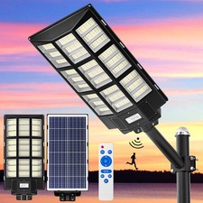Gefolly Commercial Solar Super Bright Street Lights Outdoor Dusk to Dawn+Pole picture
