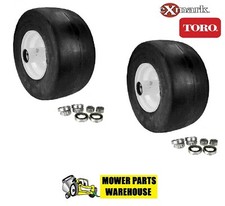 2 FLAT FREE WHEEL/TIRE COMBO FOR EXMARK 103-0065 TORO 633971 13X6.50X6 SCAG picture