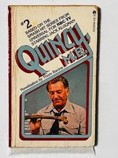 1976 Quincy M.E. #2 FN JACK KLUGMAN Thom Racina Series Vintage TV tie-in pb picture