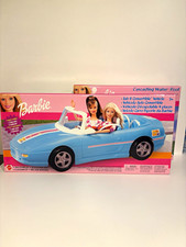 2002 MATTEL BARBIE FAB 4 CONVERTIBLE AND 2001 BARBIE CASCADING POOL LOT OF 2 picture