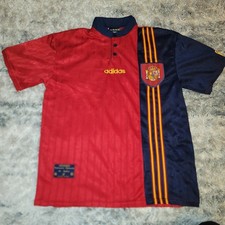Spain 1996 - 1998 Home Futbol Jersey Camiseta Adidas size L picture