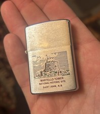 Vintage 1960s 70s Niagara Falls Zippo Lighter Martello Tower New Brunswick  picture