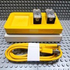 LEGO 2 Smart Bricks, Wireless Power Station Charging Dock, Yellow USB Cable New picture