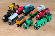Thomas the Tank Engine & Friends Vintage Learning Curve Wooden Railway Train Lot picture