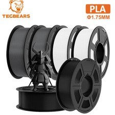 TECBEARS 6KG PLA 3D Printer Filament Bundle 1.75mm Less Stringing Entry Level picture