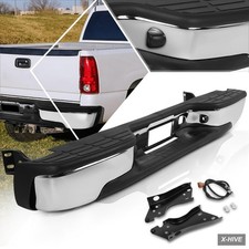 PM PERFORMOTOR Chrome Rear Step Bumper for 99-06 Silverado Sierra 1500 2500 picture