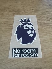 Navy Blue Lion Sleeve Patch Premier League 26/27 Iron On No Room For Racism picture