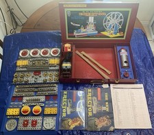 1949 A.C. Gilbert Erector Set 8 1/2 100% Complete Restored REPAINTED INNER LID picture