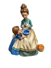 Vintage Josef’s Original Mother And Daughter Ceramic Figurine *See Condition* picture