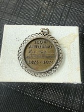 Vintage 1974 Easley South Carolina 100th Anniversary Train Medal Pendant Souveni picture