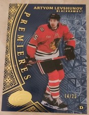 **14/25** 2025-26 Upper Deck Ice #191 Artyom Levshunov Ice Premieres GOLD picture