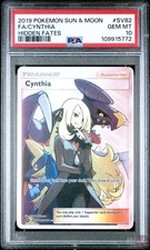 CYNTHIA SV82/SV94 HIDDEN FATES POKEMON PSA 10 picture