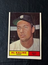 1961 Topps Al Kaline #429 - See Pics - Card Seems Miscut/Scuffed Top picture