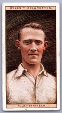 1929 Wills Cricketers - R.A. Sinfield #43 picture