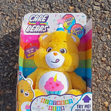 Care Bears Birthday Bear Light-Up Singing Plush Bear w/ Hat, Original Box picture