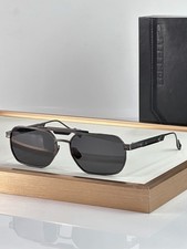 CAZAL 757 Geometric Sunglasses Gunmetal Frame Dark Grey Lens Retro Luxury New picture
