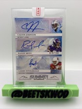 2025 Select Summit Calvin Johnson Randy Moss Larry Fitzgerald Triple Auto /100 picture